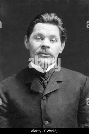 Maxim Gorky (1868-1936) schrieb über das Leben der Arbeiterklasse Russen und unterstützte die marxistischen Revolution aber wurde oft Stockfoto