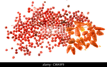 Berlin, getrocknete Chilischoten mit rotem Pfeffer Stockfoto