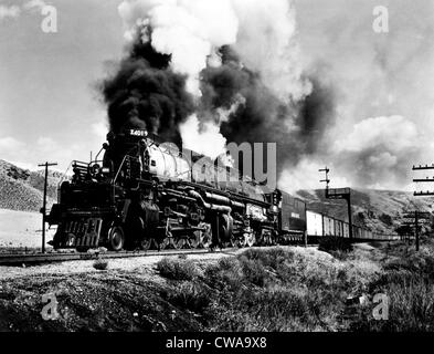 Die Union Pacific Railroad, die größte Eisenbahnnetz in den Vereinigten Staaten, Echo, Utah, 1942... Höflichkeit: CSU Archive / Stockfoto