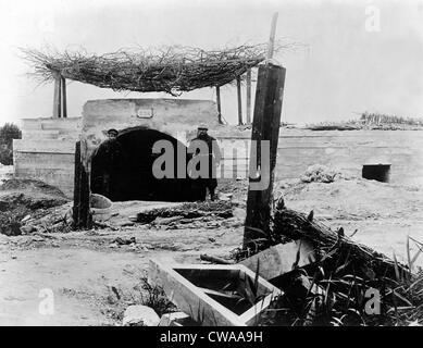 Ersten Weltkrieg: Eine konkrete Unterstand für Artillerie an der belgischen Front, 1918... Höflichkeit: CSU Archive / Everett Collection Stockfoto