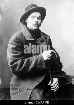 Maxim Gorky (1868-1936) schrieb über das Leben der Arbeiterklasse Russen und unterstützte die marxistischen Revolution aber wurde oft Stockfoto