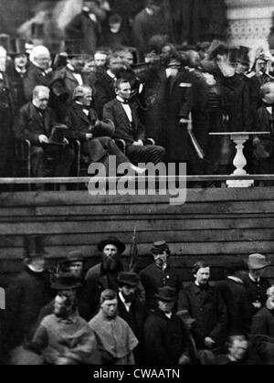 Abraham Lincoln in seiner 1. Amtseinführung, Washington, D.C., 1861... Höflichkeit: CSU Archive / Everett Collection Stockfoto