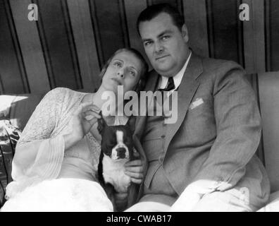 Evangelist Aimee Semple McPherson mit Ehemann David Hutton, 1932... Höflichkeit: CSU Archive / Everett Collection Stockfoto