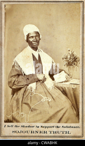 Sojourner Wahrheit (1797-1883) African American und lebenslangen Aktivist für die Abschaffung der Sklaverei und den Bürgerrechten für befreite Sklaven Stockfoto