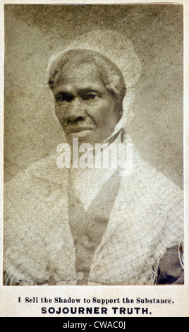 Sojourner Wahrheit (1797-1883) African American und lebenslangen Aktivist für die Abschaffung der Sklaverei und den Bürgerrechten für befreite Sklaven Stockfoto