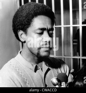 Black Panther-Führer Bobby Seale kehrt in seiner Gefängniszelle in San Fransisco Awaitng Auslieferung für einen Mordfall in Connecticut. Stockfoto