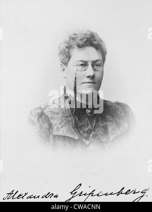 Baronin Alexandra Gripenberg (1857-1913), finnische Autorin und Feministin. Carte de'visite, 1890 Stockfoto