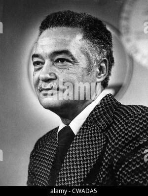 Coleman Young, Bürgermeister von Detroit, Michigan (1974-1994). Foto vom 1977. Höflichkeit: CSU Archive / Everett Collection Stockfoto