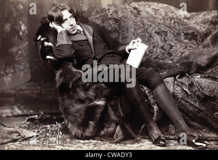 Oscar Wilde (1854-1900) irische literarische Autor, das Bildnis des DORIAN GRAY (1891), LADY WINDERMERE'S FAN (1892) und der Stockfoto