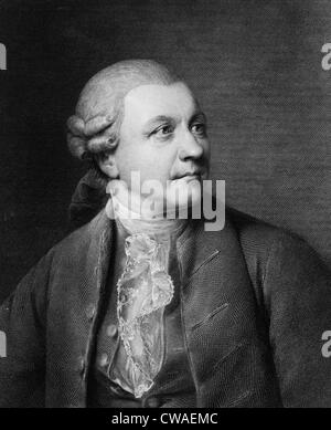 Friedrich Gottlieb Klopstock (1724-1803) Proto-romantischen deutschen Dichter. 1779-Portrait-Gravur. Stockfoto