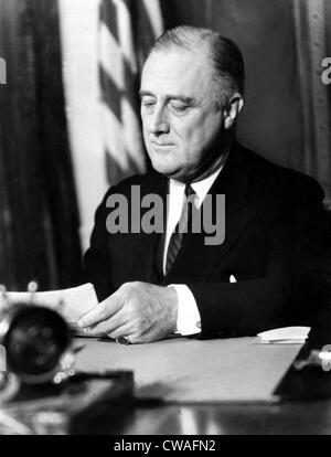 Präsident Franklin Delano Roosevelt (1882-1945) 32. Präsident, 02.03.35, Foto von Margaret Bourke-White. Höflichkeit: CSU Archiv Stockfoto
