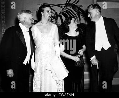 Vice President John Nance Garner, Eleanor Roosevelt, Frau Garner und Präsident Franklin Roosevelt, 1934. Höflichkeit: CSU Stockfoto