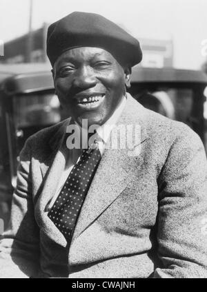 Jack Johnson (1878-1946), ehemaliger Schwergewichts-Meisterschaft der Welt im Jahre 1931. Stockfoto