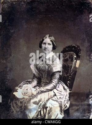 Jenny Lind (1820-1887), schwedischer Opernsänger (Tenor), links die Opernbühne um Konzerte und Oratorien durchzuführen.  Ihre Reise 1850 durch die Stockfoto