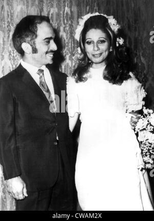 König Hussein von Jordanien, heiratet seine 3. Frau, Alia Baha Eddin Toukan, 24. Dezember 1972. Höflichkeit: CSU Archive/Everett Stockfoto