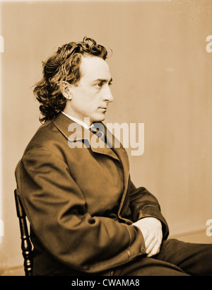 Edwin Booth (1833-1893), US-amerikanischer Schauspieler, der von seinem Vater, Junius Brutus Booth ausgebildet wurde, er entwickelte sich zu einem der beliebtesten Stockfoto