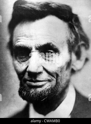 Abraham Lincoln (1809-1865), Präsident der USA (1861-1865), das letzte Foto von Lincoln. Made by Alexander Gardner, April 9, Stockfoto