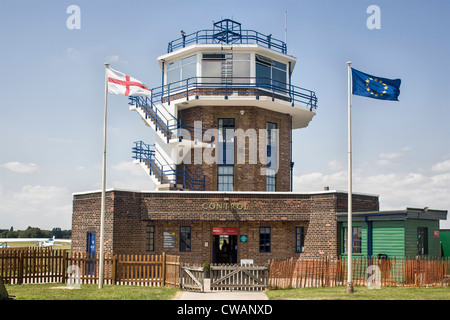 Kontrollturm, Barton-Flugplatz Stockfoto