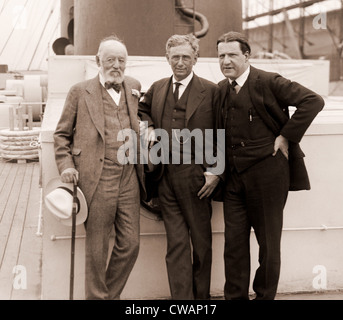 Louis Brandeis (1856-1941), mit anderen Zionisten, Nathan Straus und Rabbi Stephen Samuel Wise. Ca. 1925. Stockfoto
