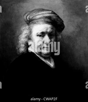 Ein Selbstporträt des niederländischen Malers Rembrandt Harmenszoon van Rijn (aka Rembrandt) (1606 – 1669), c. 1669. Höflichkeit: CSU Archive / Stockfoto