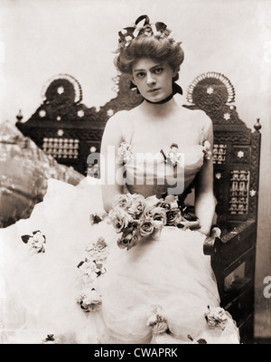 Ethel Barrymore (1879-1959), bereits eine erfahrene Schauspielerin im Alter von 22, im Jahre 1901. Foto von Burr McIntosh (1862-1942). Stockfoto