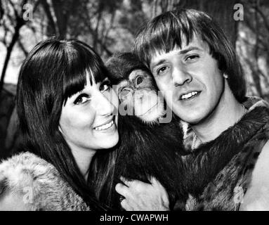 GUTE Zeiten, Cher, Sonny Bono, am Set, 1967. Höflichkeit: CSU Archive/Everett Collection Stockfoto