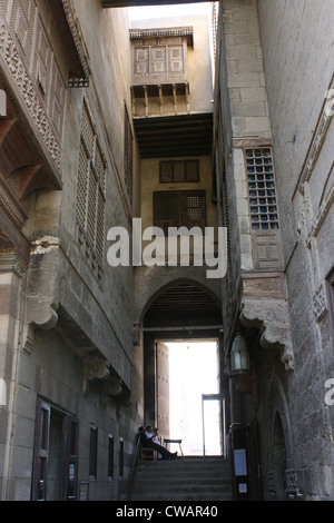 Eingang Gayer-Anderson House, Cairo Stockfoto