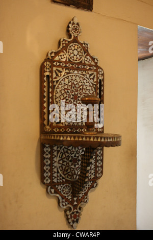 Eingelegt Turban Halter, Gayer-Anderson House, Cairo Stockfoto