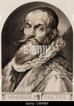 Hendrik Goltzius (1558-1617), niederländischer Meister Graveur und Drucker aus Haarlem, Niederlande. Stockfoto