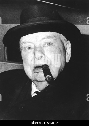 Winston Churchill, 1963. Höflichkeit: CSU Archive / Everett Collection Stockfoto