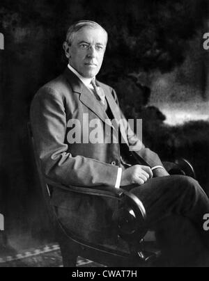 Präsidenten Woodrow Wilson (1856 – 1925), ca. 1912. Höflichkeit: CSU Archive/Everett Collection Stockfoto