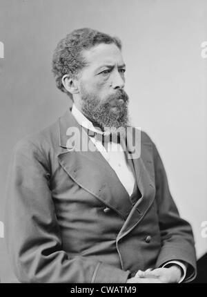 John Mercer Langston (1829-1897), war der erste bekannte Afroamerikaner im Jahr 1855, in Ohio zur öffentlichen Dienststelle gewählt.  Er war ein Stockfoto