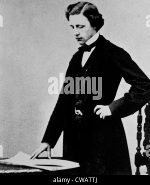 LEWIS CARROLL (Charles Lutwidge Dogson) am 25. Autor von Alice Wonderland, 1857. Höflichkeit: CSU Archive / Everett Collection Stockfoto