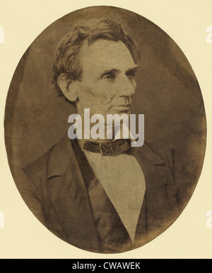 Abraham Lincoln Portrait von seinem 3. Juni 1860 mit dem Fotografen Alexander Hesler sitzen.  Dies ist am wenigsten gut bekannt Stockfoto