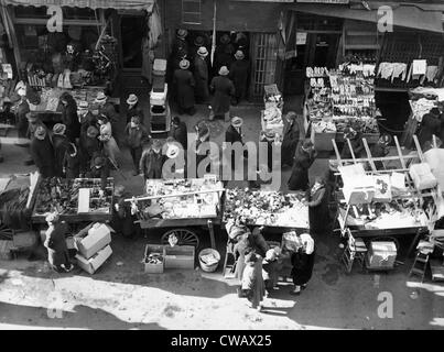 New York City der Essex Street Market ca. 1930er Jahre. Höflichkeit: CSU Archive/Everett Collection Stockfoto