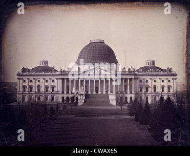 United States Capitol Building, Washington DC, Daguerreotypie ca. 1846 durch John Plumbe, erstellt. 3g03595u Stockfoto