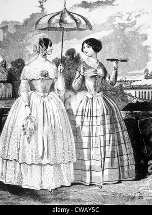 Damen Mode aus "Godey Ladys Buch" um 1860. Foto: Courtesy Everett Collection Stockfoto