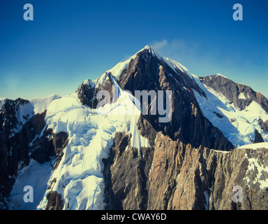 Neuseeland, Mount Cook Nationalpark, Mount Cook, Antenne Stockfoto