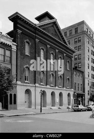 Theater, Ford es Theater, Ort der Ermordung von Präsident Abraham Lincoln, Exterieur, 511 Tenth Street Northwest Stockfoto