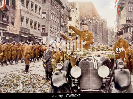 Adolf Hitler in Nürnberg für den dritten Tag, 1927 Stockfoto