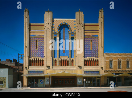 Kinos, Missouri Theatergebäude, erbaut im Jahre 1927, 713-715 Edmond Street, Saint Joseph, Missouri, ca. 1970er Jahre. Stockfoto