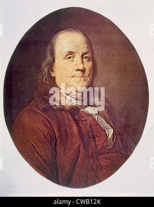 Benjamin Franklin (1706-1790) Stockfoto