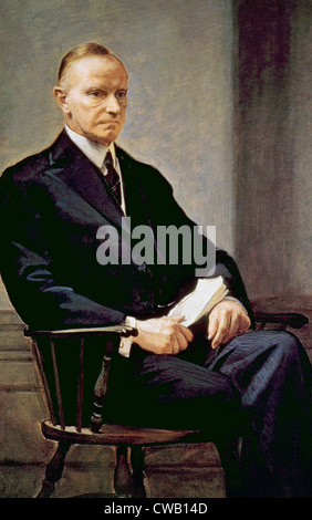 Calvin Coolidge (1872 – 1933), US-Präsident 1923-1929 Stockfoto