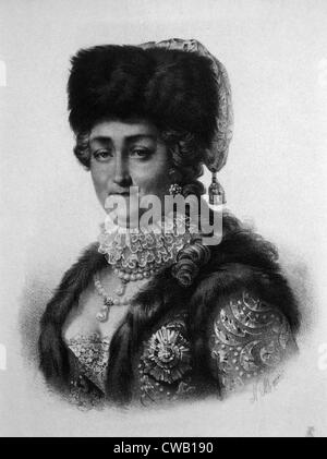 Zarin Catherine ich (ca. 1683-1727), Zarin von Russland (1725-1727), Tiefdruck von N. Maurin 1905 Stockfoto