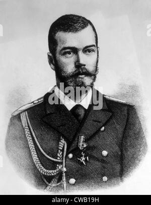 Zar Nicholas II (1868-1918), der letzte Zar von Russland (1894-1917) Stockfoto