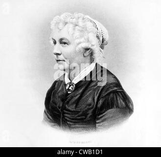 Elizabeth Cady Stanton, (1815-1902), US-amerikanischer Reformer und Führer der Bewegung das Frauenwahlrecht, c. 1868 Stockfoto