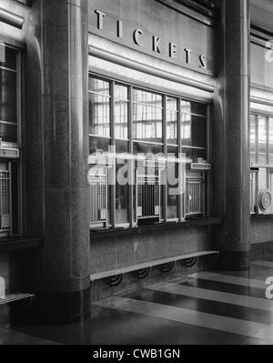 Cincinnati Union Terminal, Kassen, Baujahr 1933, teilweise abgerissen, 1974, Cincinnati, Ohio, Foto ca. Stockfoto