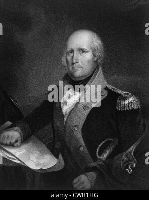 General George Rogers Clark (1752-1818), Kupferstich aus dem Jahr 1959 Stockfoto