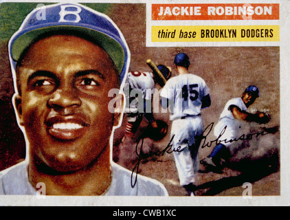 Jackie Robinson (1919 – 1972), erster Afroamerikaner, 1946 in der Major League zu spielen. Stockfoto