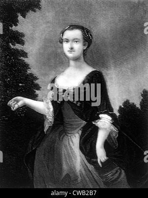 Martha Washington (1731-1802), First Lady (1789-1797) Stockfoto